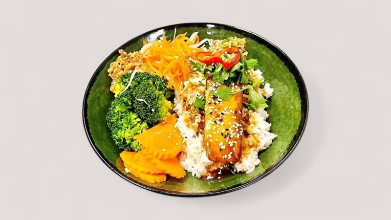Salmon with Rice