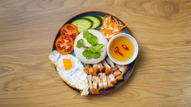 Crispy Pork with Rice