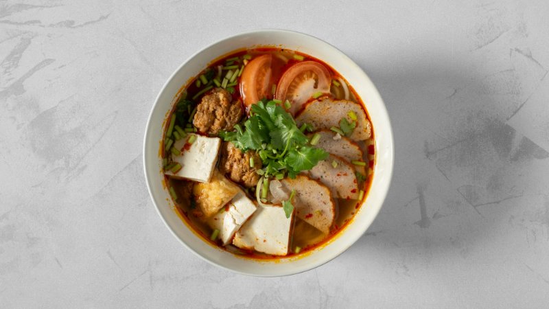 Vietnamese Tomato Rice Noodle Soup