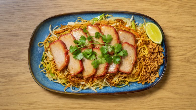 Stir Fry Egg Noodle - Cha Siu Pork