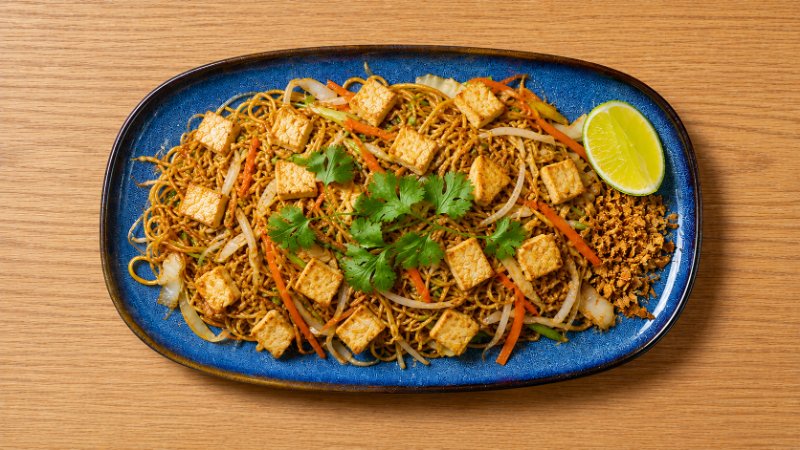 Stir Fry Egg Noodle - Tofu